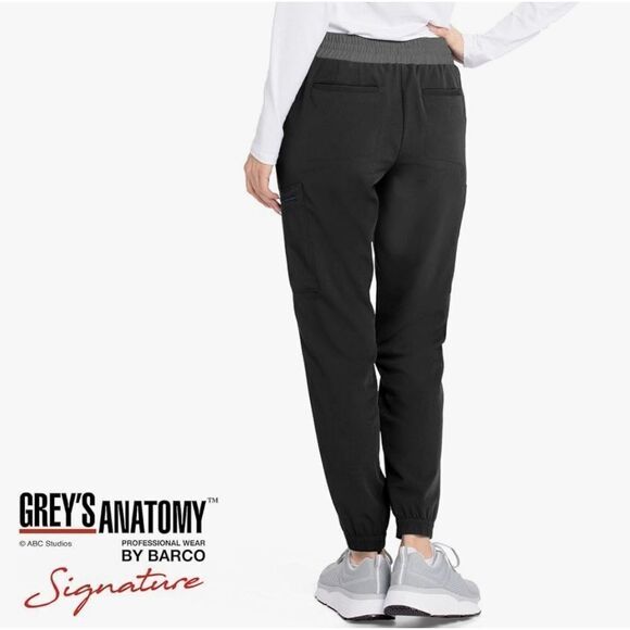 BARCO Grey's Anatomy Women's Black Scrubs Signature - London Jogger Pants - Picture 4 of 16